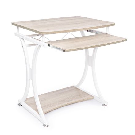 Tavolinë e kursimit të hapësirës në çelik dhe mdf me majë të dizajnit të nxjerrshëm - Arnica Viadurini