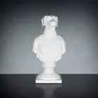 Skulpturë e bardhë qeramike e punuar me dorë 100% Prodhuar në Itali Fabas 1 Viadurini