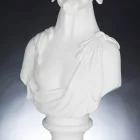 Skulpturë e bardhë qeramike e punuar me dorë 100% Prodhuar në Itali Fabas 1 Viadurini