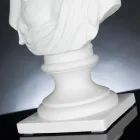 Skulpturë e bardhë qeramike e punuar me dorë 100% Prodhuar në Itali Fabas 1 Viadurini