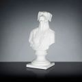 Skulpturë e bardhë qeramike e punuar me dorë 100% Prodhuar në Itali Fabas 1