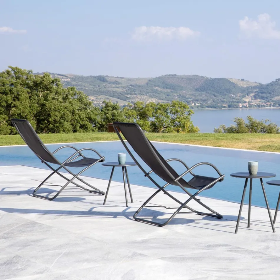 Karrige e palosshme e kopshtit në çelik të galvanizuar Prodhuar në Itali 2 copë - Hobbit Viadurini