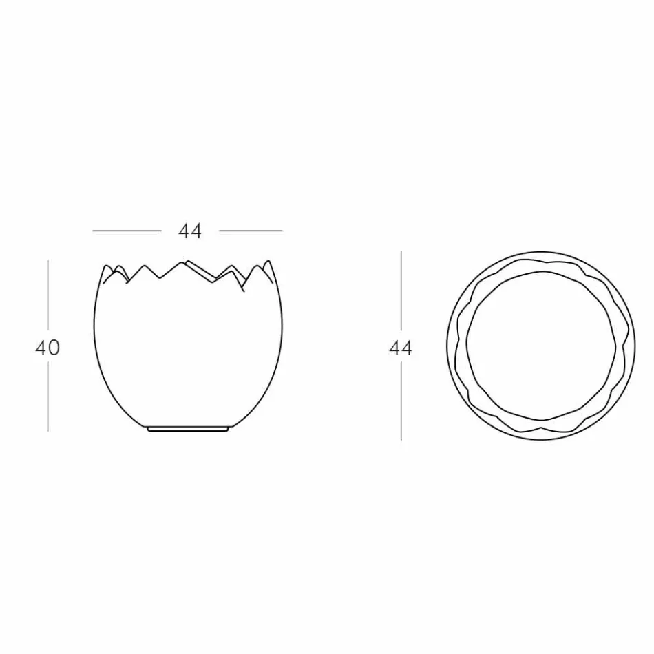 Kovë akulli Kalimera Slide bardhë e ndritshme e bërë në Itali Viadurini