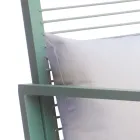 Karrige lëkundëse e jashtme alumini me jastëk të mbushur - Brontolo Viadurini