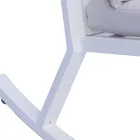 Karrige lëkundëse e jashtme alumini me jastëk të mbushur - Brontolo Viadurini