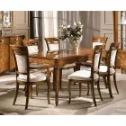 Karrige klasike e veshur me susta në dru arre ose të bardhë Prodhuar në Itali - Caligola Viadurini