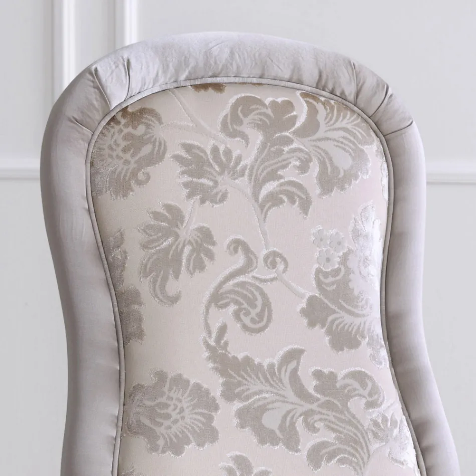 Karrige klasike me dru arre dhe pëlhurë të mbushur Prodhuar në Itali - Barok Viadurini