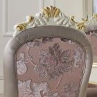 Karrige klasike me dru të bardhë dhe pëlhurë të veshur me susta Prodhuar në Itali - Barok Viadurini