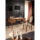 Karrige klasike prej druri dhe pëlhure me ose pa mbështetëse krahu Prodhuar në Itali - Ellie Viadurini