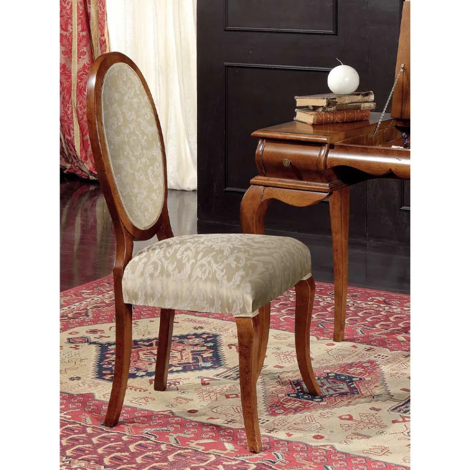 Karrige klasike prej druri dhe pëlhure me ose pa mbështetëse krahu Prodhuar në Itali - Ellie Viadurini