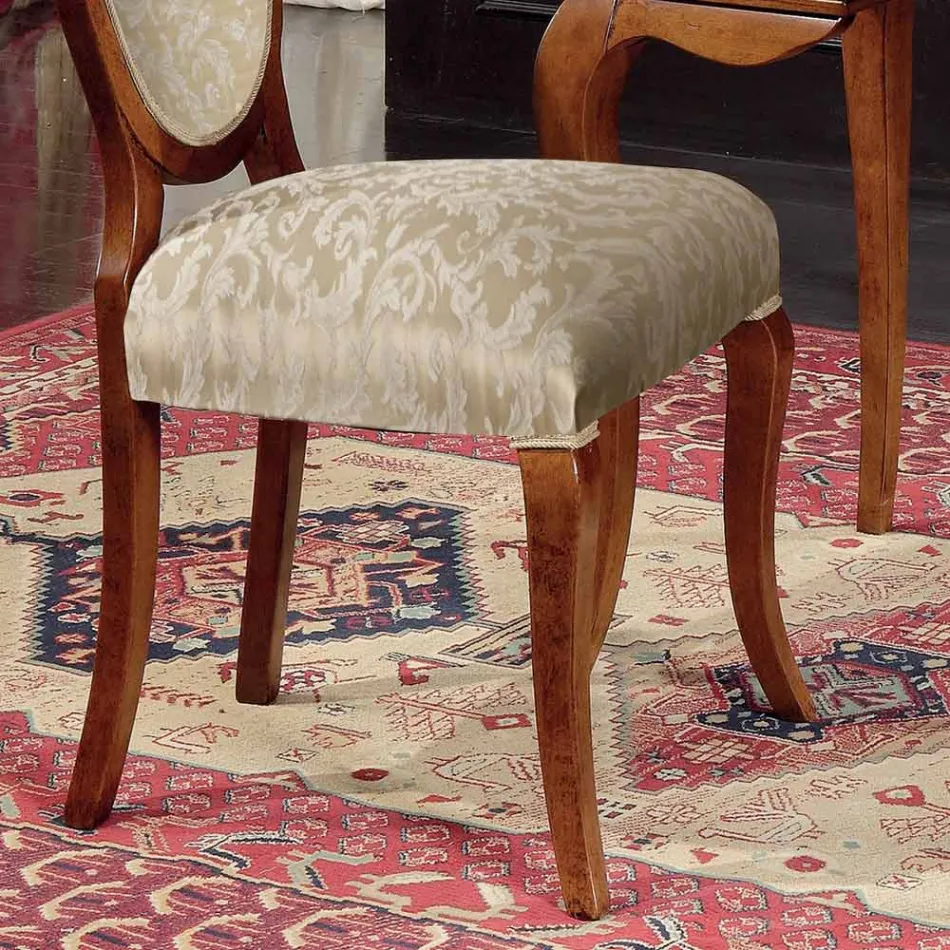 Karrige klasike prej druri dhe pëlhure me ose pa mbështetëse krahu Prodhuar në Itali - Ellie Viadurini