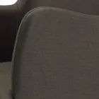 Karrige me mbështetëse krahu me këmbë druri dhe sedilje e mbushur Prodhuar në Itali - Bari Viadurini