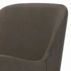 Karrige me mbështetëse krahu me këmbë druri dhe sedilje e mbushur Prodhuar në Itali - Bari Viadurini