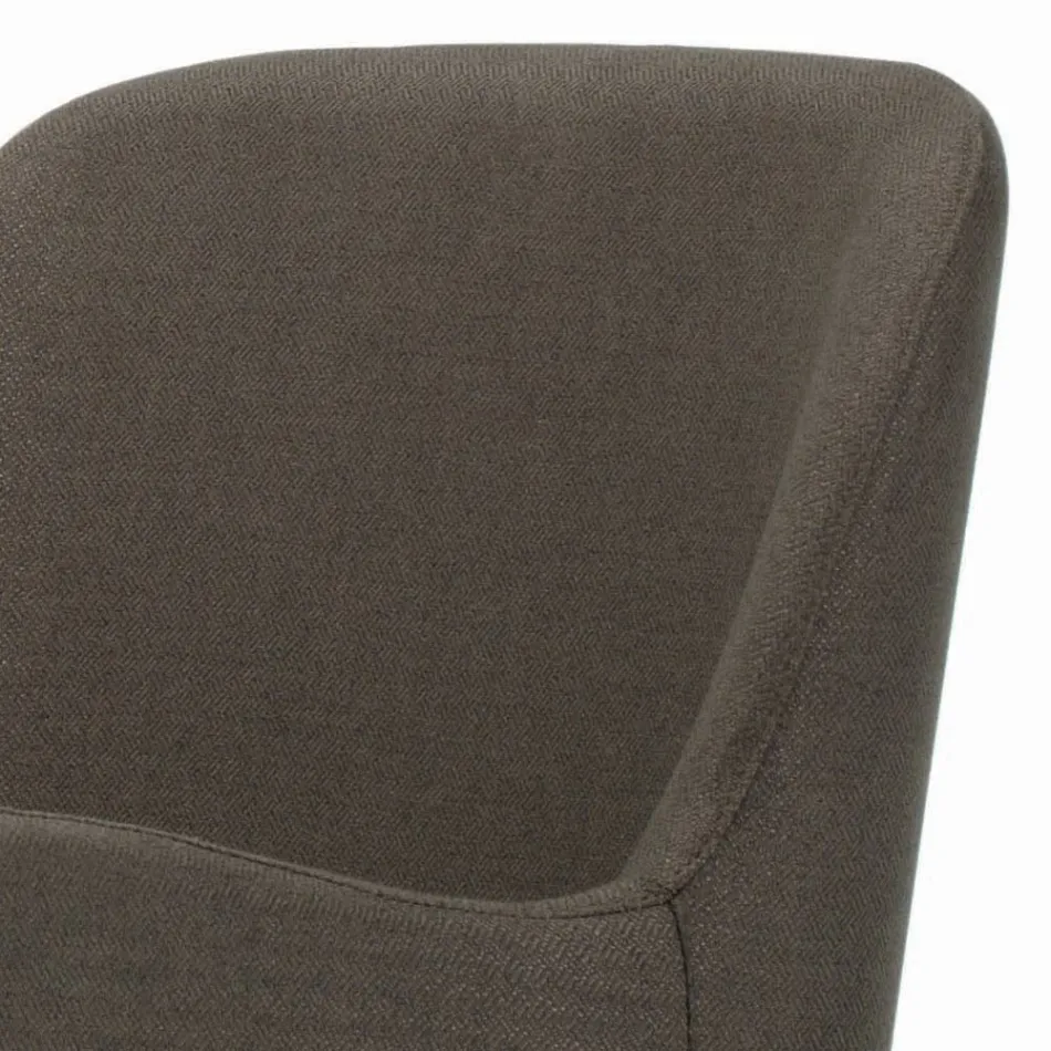 Karrige me mbështetëse krahu me këmbë druri dhe sedilje e mbushur Prodhuar në Itali - Bari Viadurini