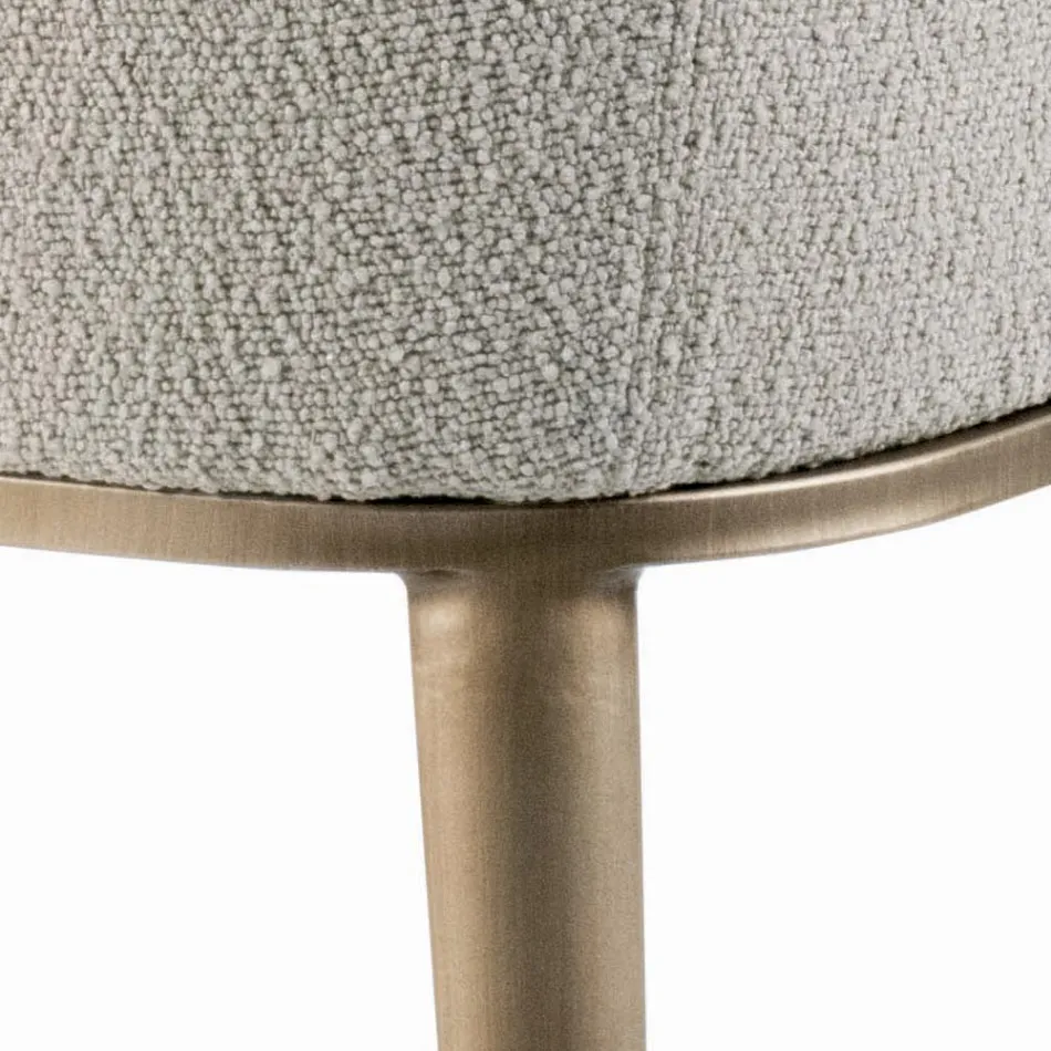 Karrige me mbështetëse krahu me sedilje të veshur me susta dhe këmbë çeliku Prodhuar në Itali - Ascoli Viadurini