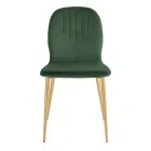 Karrige me sedilje prej pëlhure monokoke dhe këmbë konike Made in Italy - Nezoku Viadurini