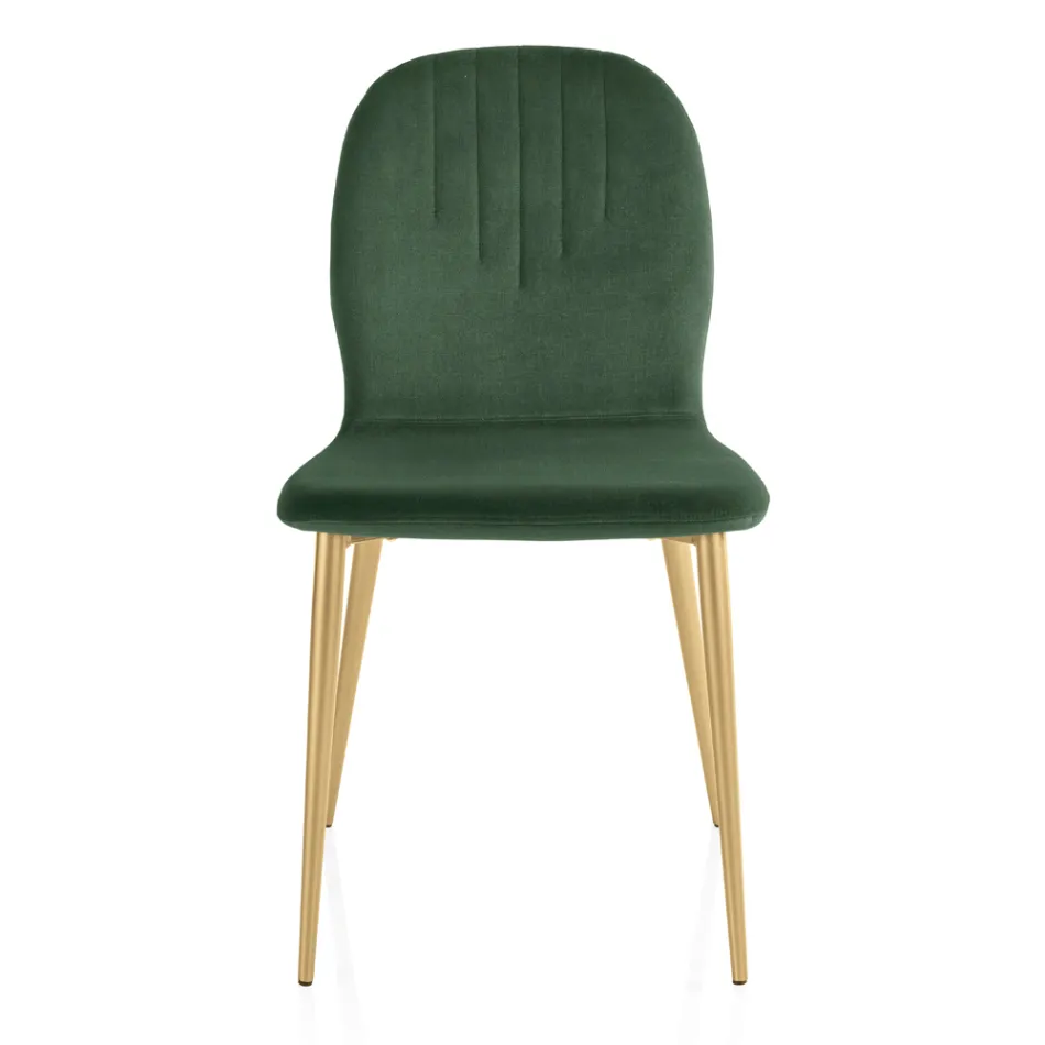 Karrige me sedilje prej pëlhure monokoke dhe këmbë konike Made in Italy - Nezoku Viadurini