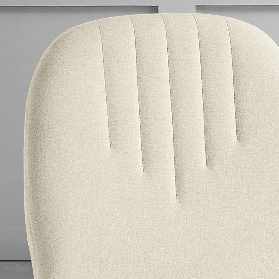 Karrige me sedilje prej pëlhure monokoke dhe këmbë konike Made in Italy - Nezoku Viadurini