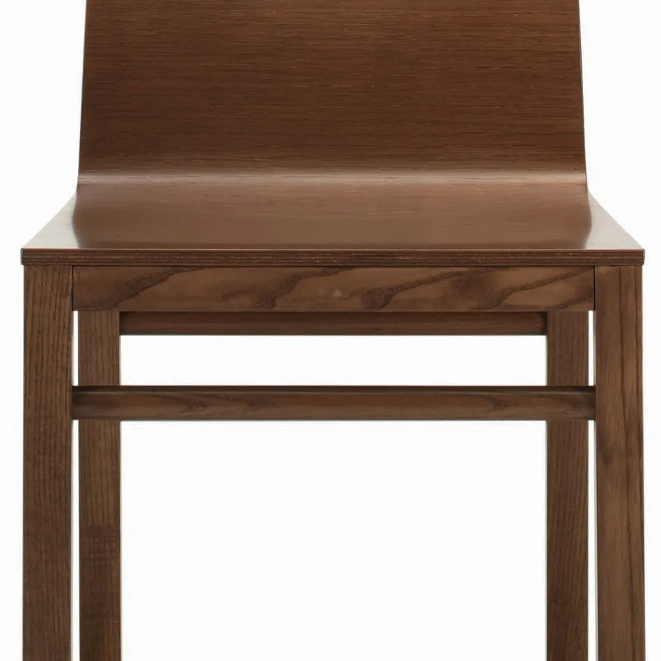 Karrige me strukturë hiri dhe guaskë lisi Prodhuar në Itali - Emilia Viadurini