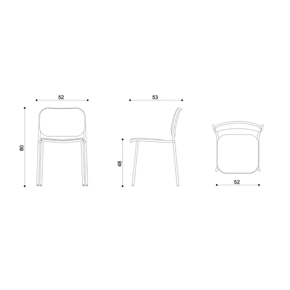 Karrige kuzhine e veshur me susta nga pëlhura dhe metali e prodhuar në Itali 2 copë - Sangria Viadurini