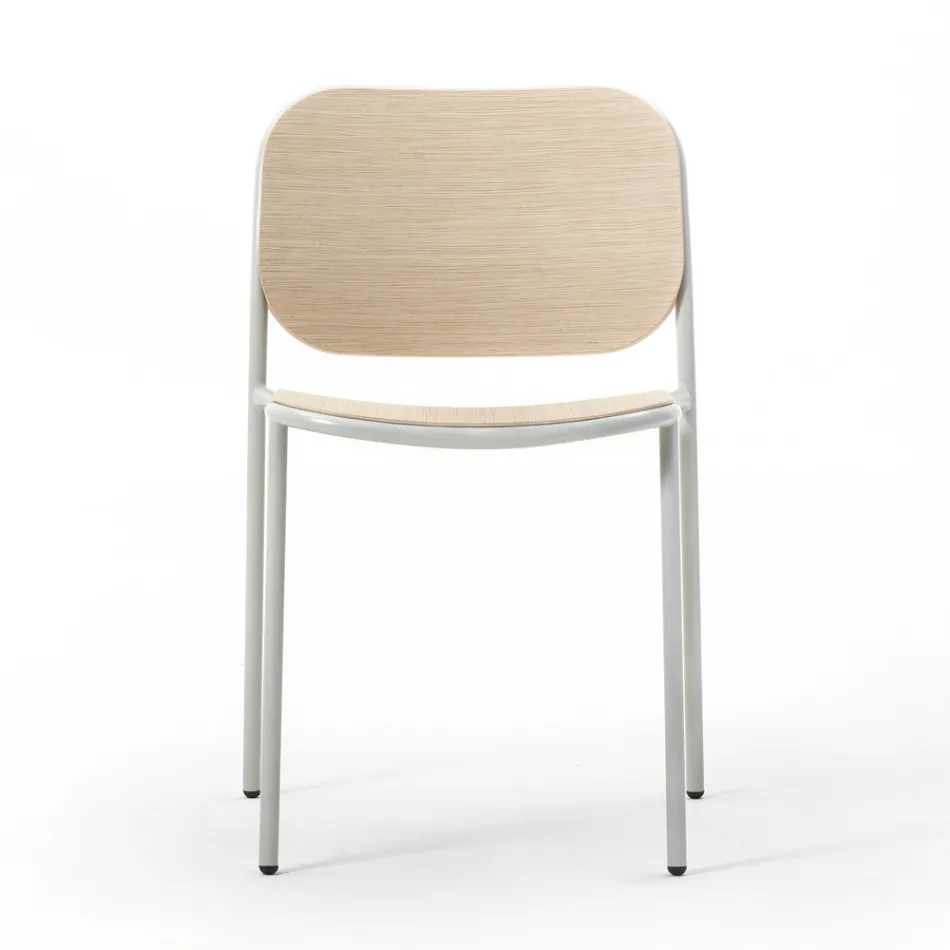 Karrige kuzhine ne dru dhe metal te lyer Prodhuar ne Itali 2 Cope - Saffia Viadurini