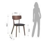 Karrige kuzhine ne pëlhure me strukture ne dru te forte 2 cope - Tonino Viadurini