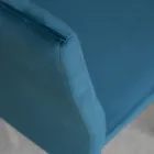 Karrige kuzhine me kembe metalike dhe sedilje kadife 4 cope - Darvina Viadurini