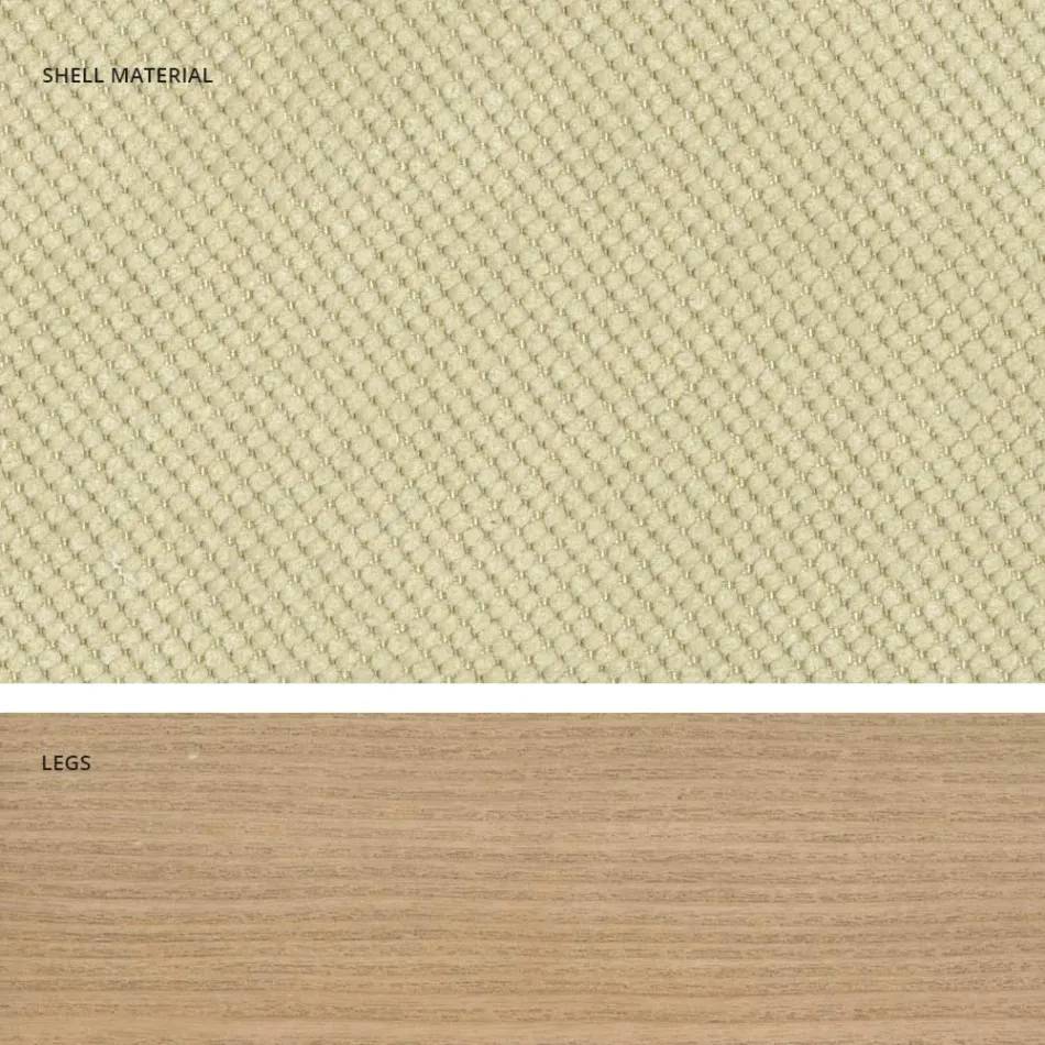 Karrige kuzhine e projektuar nga druri dhe pëlhura e prodhuar në Itali, Egizia Viadurini