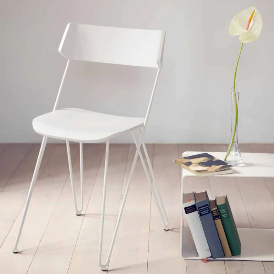 Karrige kuzhine e punuar me dorë në dru dhe çelik të çmuar prodhuar në Itali - Granada Viadurini