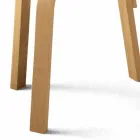 Karrige Kuzhine në Dru Natyral të Lakuar të Ahut Prodhuar në Itali - Cassiopea Viadurini