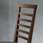 Karrige kuzhine ne dru dhe ndenjëse me pëlhurë dizenjo italiane - Jeanine Viadurini