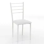 Karrige kuzhine me lekure sintetike dhe metal te lyer 4 cope - Remida Viadurini