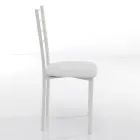 Karrige kuzhine me lekure sintetike dhe metal te lyer 4 cope - Remida Viadurini