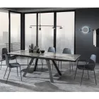 Karrige Kuzhine Polipropileni me Këmbë Çelik 4 Copë - Pinga Viadurini