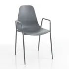 Karrige kuzhine ne polipropilen me kembe celiku 4 cope - Pinga Viadurini