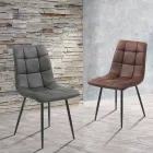 Karrige Kuzhine Pëlhure me Këmbë Metal të Zi 4 Copë - Blu e çelur Viadurini