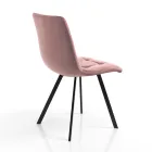 Karrige Kuzhine Pëlhure me Këmbë Metal të Zi 4 Copë - Blu e çelur Viadurini