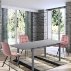 Karrige Kuzhine Pëlhure me Këmbë Metal të Zi 4 Copë - Blu e çelur Viadurini