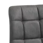 Karrige Kuzhine Pëlhure me Këmbë Metal të Zi 4 Copë - Blu e çelur Viadurini