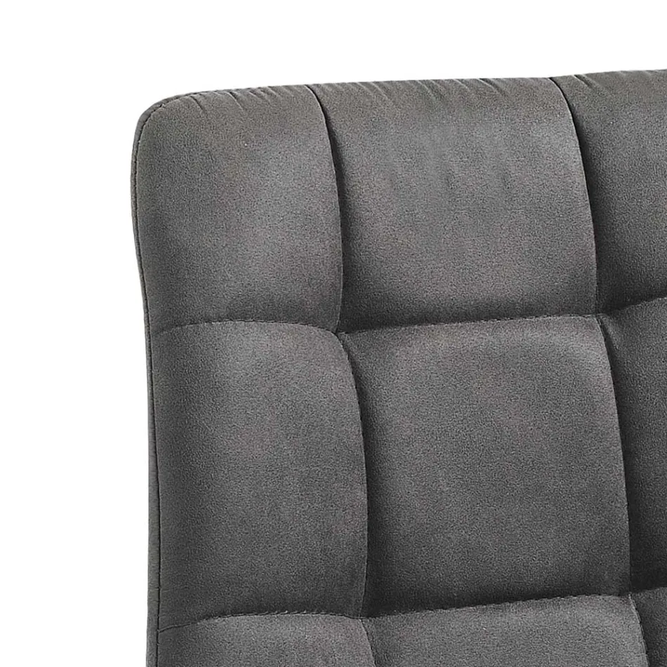 Karrige Kuzhine Pëlhure me Këmbë Metal të Zi 4 Copë - Blu e çelur Viadurini