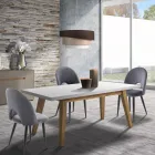 Karrige Kuzhine me Pëlhurë Velvet Effect dhe Metal 4 Copë - Renetta Viadurini