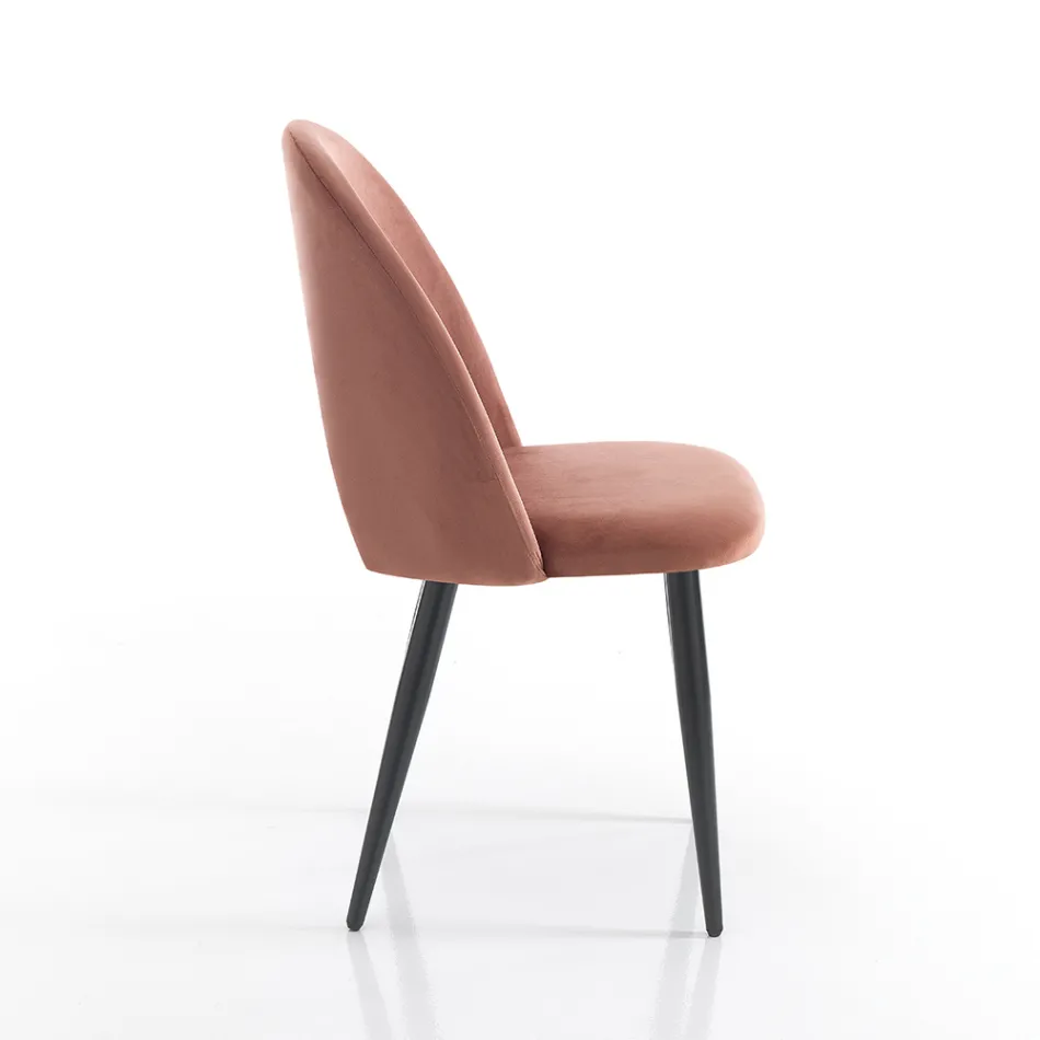 Karrige Kuzhine me Pëlhurë Velvet Effect dhe Metal 4 Copë - Renetta Viadurini