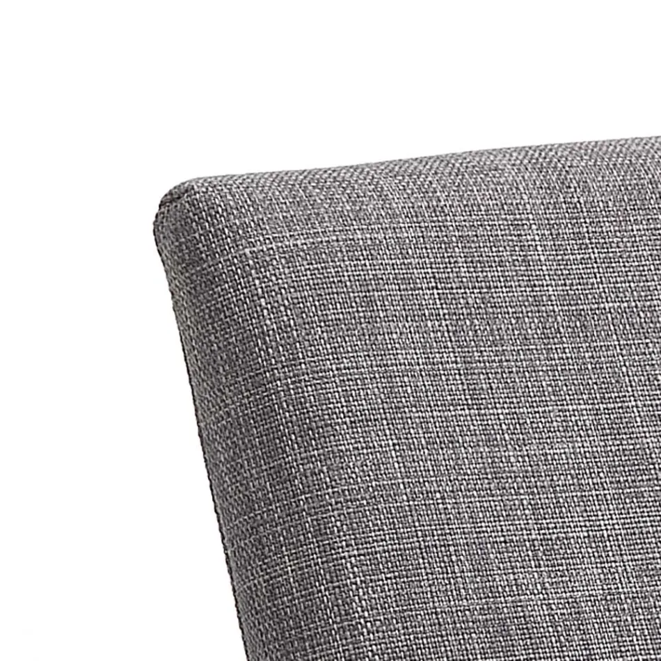 Karrige Kuzhine ne Pëlhurë Gri me Bazë Metal 2 Copë - Grila Viadurini