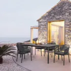 Karrige e jashtme e grumbullueshme me sedilje prej pëlhure, Homemotion 4 copë - Aleandro Viadurini