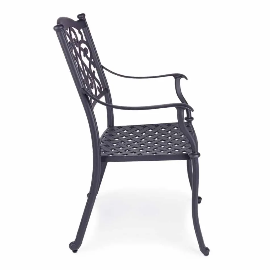 Karrige e jashtme e pirgshme në Alumin të Bardhë ose Antracit, 4 Copë - Oda Viadurini