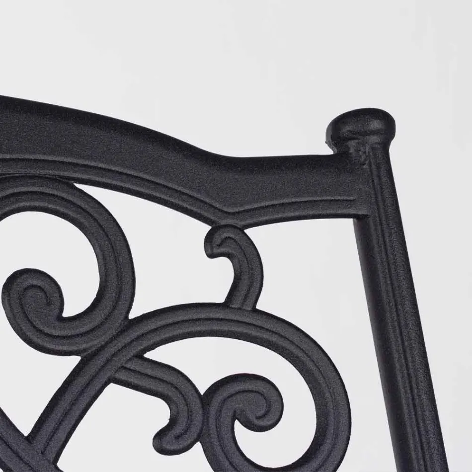 Karrige e jashtme e pirgshme në Alumin të Bardhë ose Antracit, 4 Copë - Oda Viadurini