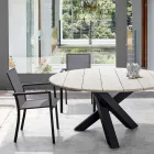 Karrige e jashtme e grumbullueshme me alumin të lyer, Homemotion, 4 copë - Vicki Viadurini