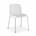 Karrige metalike në natyrë stackable Made in Italy, 4 Pieces - Prunella Viadurini