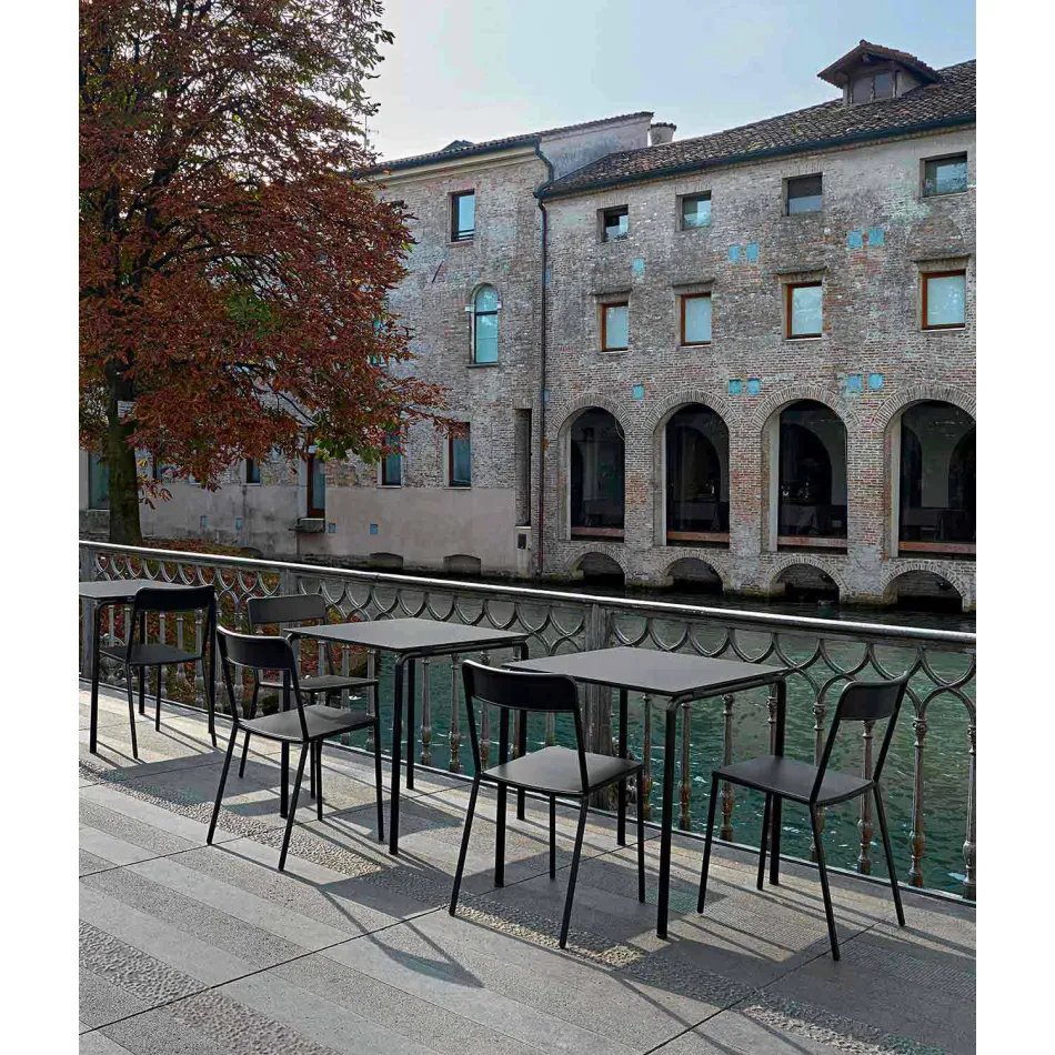 Karrige në natyrë stackable në natyrë Made in Italy, 4 Pieces - Xylia Viadurini