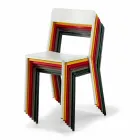 Karrige në natyrë stackable në natyrë Made in Italy, 4 Pieces - Xylia Viadurini